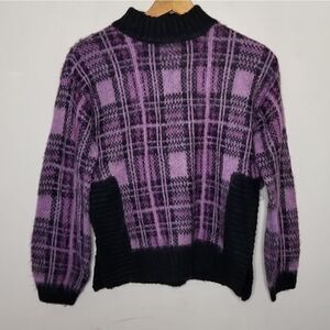 Nine West sweater NWT Women's size XS purple and black
